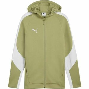 Puma TEAMEVOSTRIPE HOODED JACKET Férfi kabát, zöld, méret kép