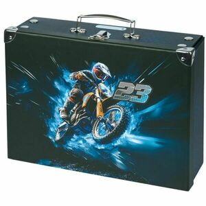 BAAGL MOTORBIKE Összehajtható laminált karton kisbőrönd, fekete, méret kép