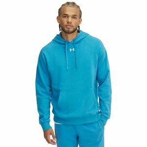 Under Armour RIVAL FLEECE HOODIE Férfi pulóver, világoskék, méret kép