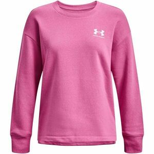 Under Armour RIVAL FLEECE OVERSIZE CREW Női pulóver, rózsaszín, méret kép