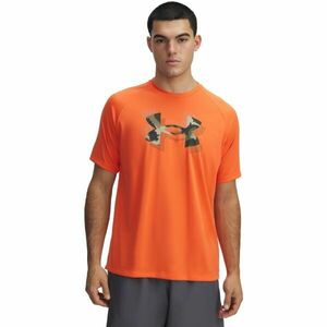 Under Armour TECH PRINT FILL Férfi póló, narancssárga, méret L kép