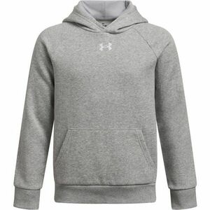 Under Armour RIVAL FLEECE HOODIE Fiú pulóver, szürke, méret M kép