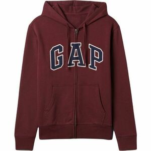 GAP V-HERITAGE LOGO FZ SNL Férfi pulóver, bordó, méret kép