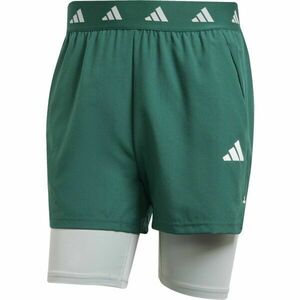 adidas GYM+ 2IN1 SHORT Férfi rövidnadrág sportoláshoz, zöld, méret XXL kép