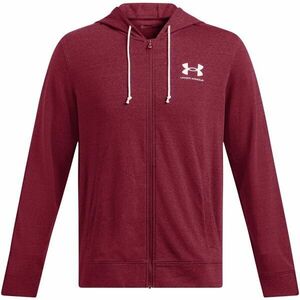 Under Armour RIVAL TERRY LC FZ Férfi pulóver, bordó, méret kép