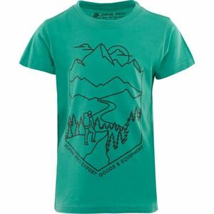 ALPINE PRO DEXO Gyerek póló, zöld, méret 116-122 kép