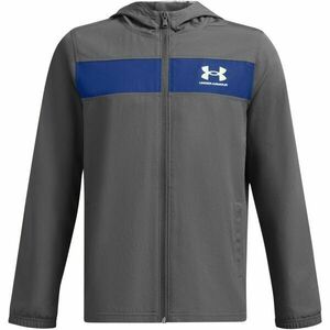 Under Armour SPORTSTYLE WINDBREAKER Fiú kabát, sötétszürke, méret kép
