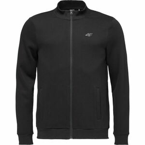 4F SWEATSHIRT FULL ZIP Férfi pulóver, fekete, méret kép