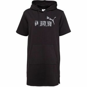 Puma HOODED LOGO DRESS Modern női pulóver, fekete, méret kép
