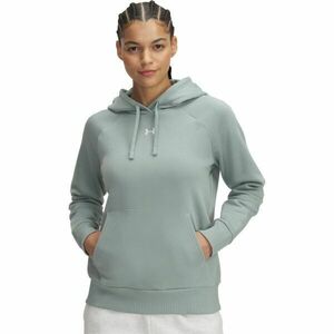 Under Armour RIVAL FLEECE HOODIE Női pulóver, világoszöld, méret kép