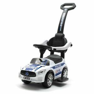 BABY MIX POLICE Bébitaxi tolókarral, fehér, méret kép
