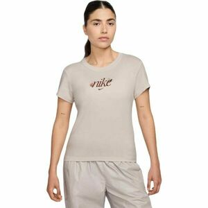 Nike SPORTSWEAR CHILL KNIT Női póló, bézs, méret kép