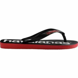 HAVAIANAS TOP LOGO MANIA 2 Uniszex strandpapucs, fekete, méret 39/40 kép