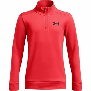Under Armour ARMOUR FLEECE 1/4 ZIP Fiú pulóver, piros, méret kép