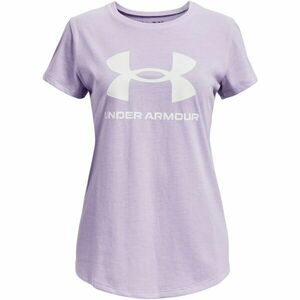 Under Armour LIVE SPORTSTYLE GRAPHIC SS Lány póló, lila, méret kép