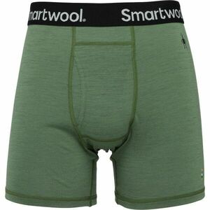 Smartwool MERINO BOXER BRIEF BOXED Férfi bokszeralsó, zöld, méret kép