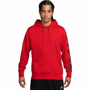 Nike CLUB FLEECE HOODIE CYCLE Férfi pulóver, piros, méret kép
