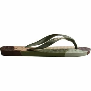 HAVAIANAS TOP LOGO MANIA COLORS II Uniszex strandpapucs, khaki, méret 45/46 kép
