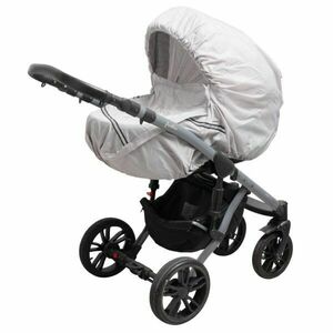NEW BABY BASIC Esővédő babakocsira, szürke, méret kép