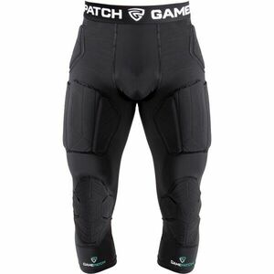 GAMEPATCH PADDED 3/4 TIGHTS WITH FULL PROTECTION Kompresziós uniszex leggings, fekete, méret kép