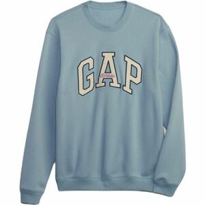 GAP HO23 CORE LOGO CREW Férfi pulóver, világoskék, méret kép