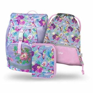 BAAGL 3 SET AIRY HUMMINGBIRD Iskolai szett, lila, méret kép