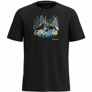 Smartwool VITAL PEAKS ACTIVE SHORT SLEEVE GRAPHIC TEE Férfi póló, fekete, méret kép