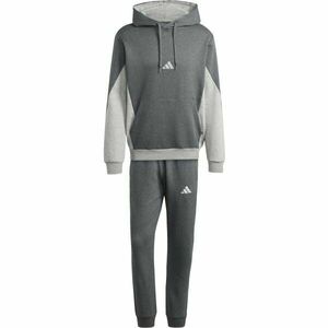 adidas SPORTSWEAR FLEECE COLORBLOCK TRACK SUIT Férfi melegítő szett, sötétszürke, méret XXL kép