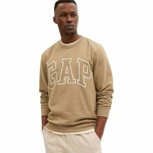 GAP V-LW DB FLEECE Férfi pulóver, bézs, méret kép