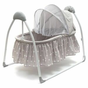 NEW BABY SWINGY Gyerek bölcső dallamokkal és időzítővel, szürke, méret kép