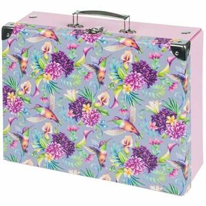 BAAGL HUMMINGBIRD Összehajtható laminált karton kisbőrönd, lila, méret kép