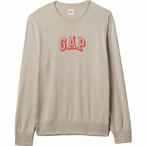 GAP LOGO CREWNECK Férfi pulóver, bézs, méret kép