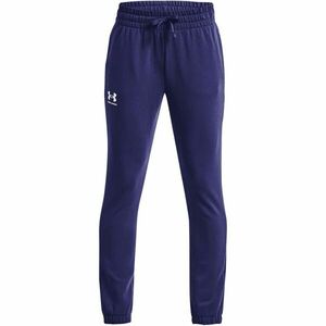 Under Armour RIVAL TERRY Lány nadrág, sötétkék, méret kép