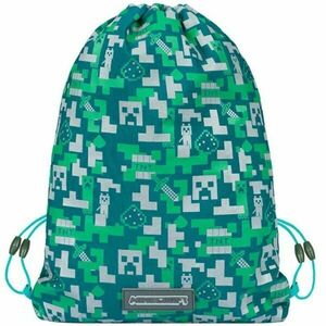 BAAGL MINECRAFT SILVER CREEPER Tornazsák, sötétzöld, méret kép