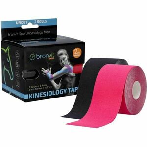 BronVit SPORT KINESIO TAPE SET 5CM X 6 M Kineziológiai tape szett, rózsaszín, méret kép