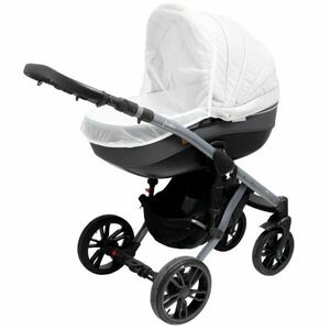 NEW BABY BASIC Szúnyogháló babakocsira, fehér, méret kép