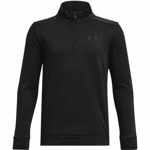 Under Armour ARMOUR FLEECE 1/4 ZIP Fiú pulóver, fekete, méret kép