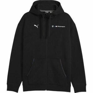 Puma BMW M MOTORSPORT ESSENTIALS+ FZ HOODED JACKET FL Férfi kabát, fekete, méret kép