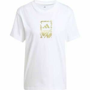 adidas TECH METALLIC TEE Női póló, fehér, méret kép