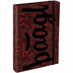 BAAGL JUMBO POLYGON Füzettartó box A4, piros, méret kép