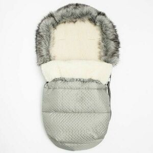NEW BABY LUX WOOL Téli bundazsák, szürke, méret kép