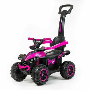 BABY MIX MEGA Bébitaxi tolókarral, rózsaszín, méret kép