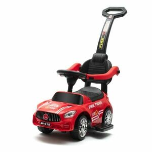 BABY MIX FIRE TRUCK Bébitaxi tolókarral, piros, méret kép