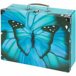 BAAGL BUTTERFLY Összehajtható laminált karton kisbőrönd, türkiz, méret kép