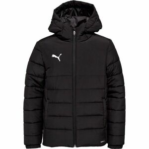 Puma TEAMADDITIONS HOODED PADDED JACKET JR Gyerek kabát, fekete, méret kép