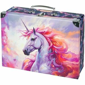 BAAGL UNICORN KINGDOM Összehajtható laminált karton kisbőrönd, lila, méret kép