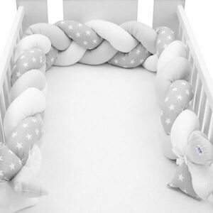 NEW BABY CSILLAGOK Védő rácsvédő kiságyba, szürke, méret kép