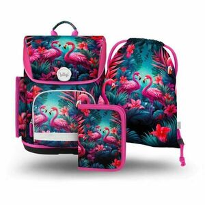 BAAGL 3 SET ERGO FLAMINGO Iskolai szett, mix, méret kép