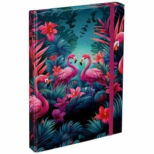 BAAGL FLAMINGO Füzettartó box A4, mix, méret kép