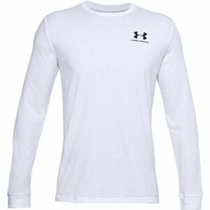 Under Armour SPORTSTYLE LEFT CHEST LS Férfi póló, fehér, méret kép